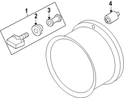 Foto de Sensor de control de presin de la llanta  Original para Nissan Marca NISSAN Nmero de Parte 407003AN0B