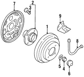 Foto de Tuerca de Eje Original para Nissan Infiniti Marca NISSAN N�mero de Parte 4326250A05