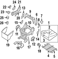 Foto de Manilla de Ajuste de Reclinacion Asiento Trasero Original para Nissan Quest 2007 2008 2009 Marca NISSAN Nmero de Parte 88572ZM00A