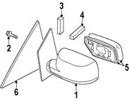 Foto de Espejo retrovisor exterior Original para Nissan Quest 2004 2005 2006 2007 2008 2009 Marca NISSAN Nmero de Parte 963015Z060