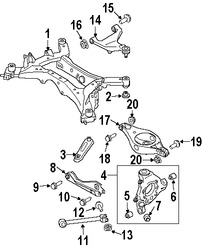 Foto de Buje del Mu�on de Suspensi�n Original para Nissan Quest Nissan Murano Marca NISSAN N�mero de Parte 55148CA000