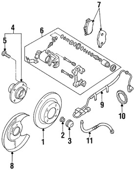 Foto de Tuerca de Eje Original para Nissan Maxima Nissan Altima Infiniti I30 Infiniti G20 Marca NISSAN N�mero de Parte 432622J000