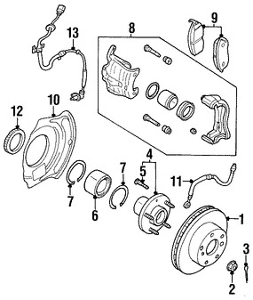 Foto de Tuerca de Eje Original para Nissan Infiniti Marca NISSAN N�mero de Parte 402622Y00A