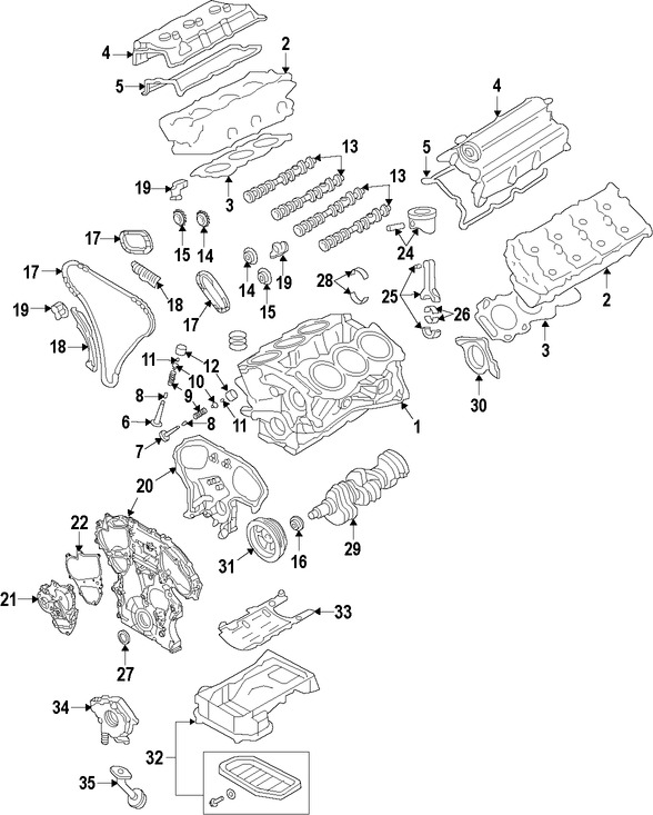 Foto de Arbol de Levas Original para Infiniti Nissan Marca NISSAN N�mero de Parte 13020EY00D