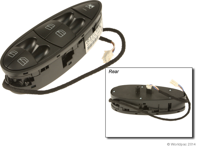 Foto de Interruptor de vidrio elctrico de la puerta para Mercedes-Benz E320 Mercedes-Benz E500 Mercedes-Benz E55 AMG Mercedes-Benz E350 Mercedes-Benz E550 Mercedes-Benz E63 AMG Marca Genuine Parte #W0133-1898587