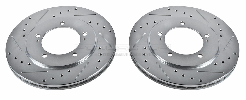 Foto de Conjunto de Rotor del Disco de Freno Extreme Performance Drilled & Slotted Rotors para Suzuki XL-7 2002 Marca POWER STOP Nmero de Parte JBR904XPR