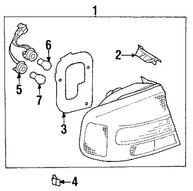 Foto de Bombilla de luz de freno Original para Subaru Legacy Subaru Outback Subaru Tribeca Marca SUBARU Nmero de Parte 84920AE040