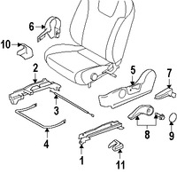 Foto de Perilla de ajuste de asiento Original para Subaru Impreza 2008 2009 2010 2011 Marca SUBARU N�mero de Parte 64143FG010WA