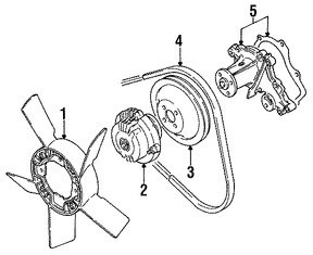 Foto de Polea de la bomba de agua del motor Original para Suzuki Samurai Suzuki Sidekick Marca SUZUKI Nmero de Parte 1751182000