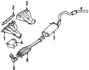 Foto de Silenciador Original para Suzuki X-90 1998 1996 1997 Marca SUZUKI Nmero de Parte 1430058B11