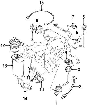 Foto de Canister Original para Suzuki Sidekick Suzuki X-90 Marca SUZUKI N�mero de Parte 1856061A00
