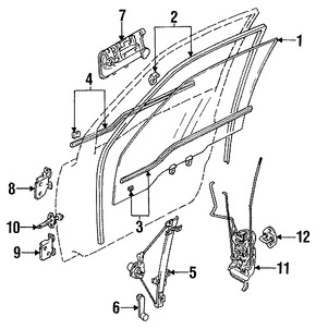 Foto de Motor Actuador de Seguro Elctrico de la puerta Original para Suzuki Sidekick Marca SUZUKI Nmero de Parte 8220258B00