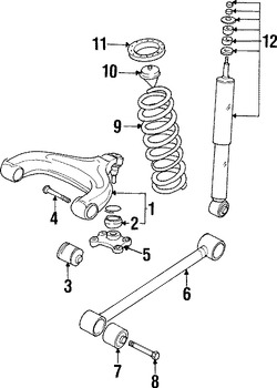 Foto de Aislante de Muelle Original para Suzuki Sidekick Suzuki X-90 Suzuki Grand Vitara Suzuki Vitara Suzuki XL-7 Marca SUZUKI Nmero de Parte 4121160A00