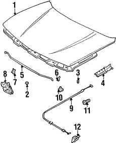 Foto de Cable Abre Capo Original para Suzuki Vitara 1999 2000 2001 2002 2003 2004 Marca SUZUKI Nmero de Parte 8216067D00