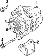 Foto de Polea del Alternador Original para Suzuki Vitara 1999 2000 2001 2002 2003 Marca SUZUKI Nmero de Parte 3117165D00