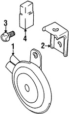 Foto de Tornillo de Claxon / Bocina Original para Suzuki Vitara 1999 2000 2001 2002 2003 2004 Marca SUZUKI N�mero de Parte 0157008123