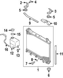 Foto de Manguera de Tanque Recuperacin de Refrigerante Original para Suzuki Grand Vitara 2006 2007 2008 2009 Marca SUZUKI Nmero de Parte 1793866J00