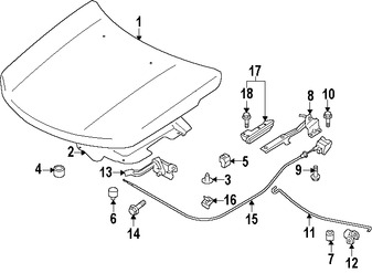 Foto de Cable Abre Capo Original para Suzuki Grand Vitara Marca SUZUKI Nmero de Parte 8216065J025PK