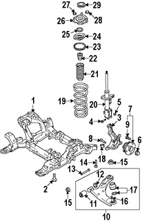 Foto de Tuerca de Eje Original para Suzuki Grand Vitara Suzuki SX4 Suzuki Kizashi Marca SUZUKI N�mero de Parte 4345965J00