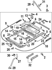 Foto de Sello del Techo Corredizo Original para Suzuki Grand Vitara Suzuki Kizashi Marca SUZUKI Nmero de Parte 7871565J00