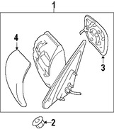 Foto de Cristal de espejo de la puerta Original para Suzuki Grand Vitara Marca SUZUKI Nmero de Parte 8473065J10