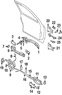 Foto de Freno de puerta Original para Suzuki Grand Vitara Marca SUZUKI Nmero de Parte 8181065J02