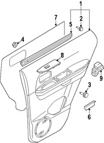 Foto de Bisel de Switch de Vidrio Electrico Original para Suzuki Grand Vitara Marca SUZUKI N�mero de Parte 8374765J00R9S