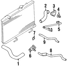 Foto de Brida de Drenaje de Refrigerante de Motor Original para Suzuki Aerio 2002 2003 2004 2005 2006 2007 Marca SUZUKI Nmero de Parte 1757054G00