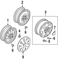 Foto de Tuerca de la Rueda Original para Suzuki Aerio Suzuki Grand Vitara Suzuki SX4 Suzuki XL-7 Marca SUZUKI Nmero de Parte 0915912057