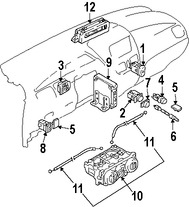 Foto de Interruptor de Luz de Emergencia Original para Suzuki Aerio 2005 2006 2007 Marca SUZUKI Nmero de Parte 3743059J00