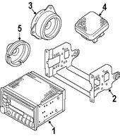 Foto de Altavoz Original para Suzuki Aerio 2005 2006 2007 Marca SUZUKI N�mero de Parte 3910459J21