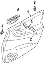 Foto de Interruptor del Marco de la Puerta Original para Suzuki Aerio Suzuki SX4 Suzuki Grand Vitara Marca SUZUKI Nmero de Parte 3767058J10