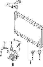 Foto de Manguera de Rebose Refrigerante de Motor Original para Suzuki Verona 2004 2005 2006 Marca SUZUKI Nmero de Parte 1785786Z01