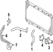 Foto de Manguera de Refrigerante Original para Suzuki Verona 2004 2005 2006 Marca SUZUKI Nmero de Parte 1787486Z01