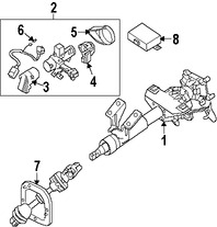 Foto de Columna de Direccion Original para Suzuki Verona 2004 2005 2006 Marca SUZUKI Nmero de Parte 4820086Z50