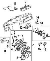 Foto de Bombilla de Panel de Instrumentos Original para Suzuki Verona 2004 2005 2006 Marca SUZUKI N�mero de Parte 3417186Z00