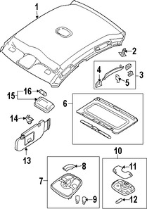 Foto de Luz de techo Original para Suzuki Verona 2004 2005 2006 Marca SUZUKI N�mero de Parte 3623086Z00