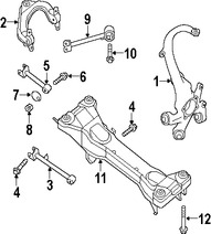 Foto de Brazo remolcador de suspensin Original para Suzuki Verona 2004 2005 2006 Marca SUZUKI Nmero de Parte 4620186Z00