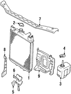 Foto de Tapa del Tanque de recuperaci�n de Refrigerante Original para Suzuki Swift Suzuki SX4 Suzuki X-90 Marca SUZUKI N�mero de Parte 1793260B10