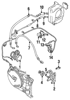 Foto de Manguera de succin Refrigerante Aire Acondicionad Original para Suzuki Swift 1989 1990 1991 1992 1993 Marca SUZUKI Nmero de Parte 9571060B40