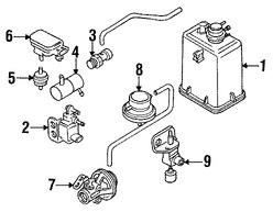 Foto de V�lvula de Control de Marcha M�nima Original para Suzuki Swift 1989 1990 1991 1992 1993 1994 Marca SUZUKI N�mero de Parte 1811760B10