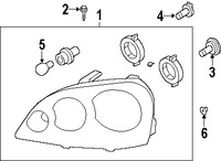 Foto de Faro Original para Suzuki Forenza Suzuki Reno Marca SUZUKI Nmero de Parte 3510085Z10