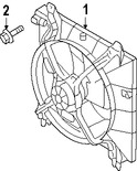Foto de Montura de ventilador de enfriado de motor Original para Suzuki Forenza Suzuki Reno Marca SUZUKI Nmero de Parte 1710085Z21