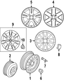 Foto de Tuerca de la Rueda Original para Suzuki Forenza Suzuki Reno Marca SUZUKI Nmero de Parte 4314085Z10