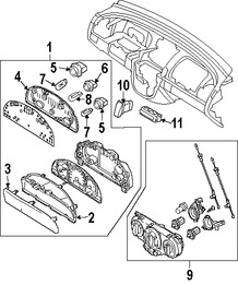 Foto de Bombilla de Panel de Instrumentos Original para Suzuki Forenza Suzuki Reno Marca SUZUKI Nmero de Parte 3417185Z00