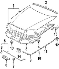 Foto de Panel de Cap Original para Suzuki Reno 2005 2006 2007 2008 Marca SUZUKI Nmero de Parte 5730085Z11