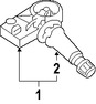 Foto de Sensor de control de presin de la llanta  Original para Suzuki Reno 2007 2008 Suzuki Forenza 2007 2008 Marca SUZUKI Nmero de Parte 4313085Z05