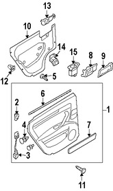 Foto de Manija interior de puerta Original para Suzuki Reno Suzuki Forenza Marca SUZUKI Nmero de Parte 8310185Z20