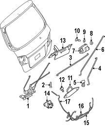 Foto de Actuador de Cerradura de Puerta Trasera Original para Suzuki Reno Suzuki Forenza Marca SUZUKI Nmero de Parte 8255085Z10