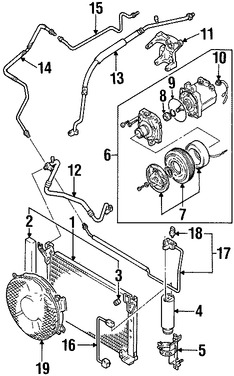 Foto de Manguera de succin Refrigerante Aire Acondicionad Original para Suzuki Esteem 1999 2000 2001 2002 Marca SUZUKI Nmero de Parte 9571060G91